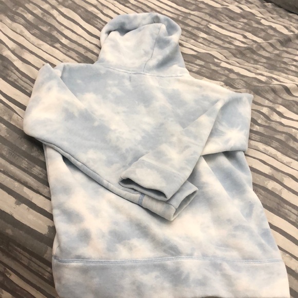 blue tie dye hollister hoodie - Picture 2 of 3